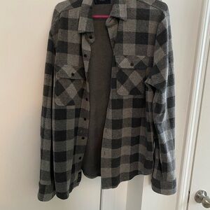 Lucky Brand Gray Checkered Shirt